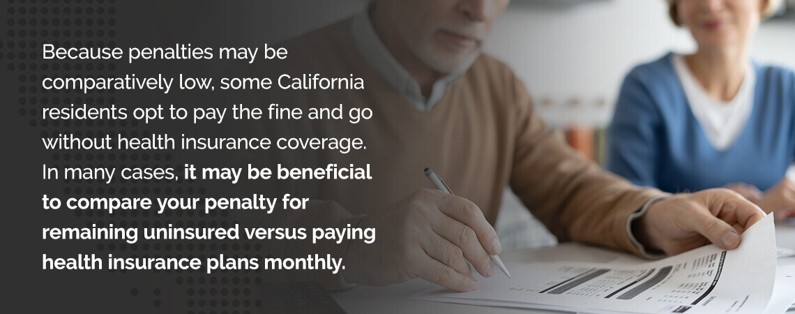 penalties may be comparatively low some california residents opt to pay the fine text