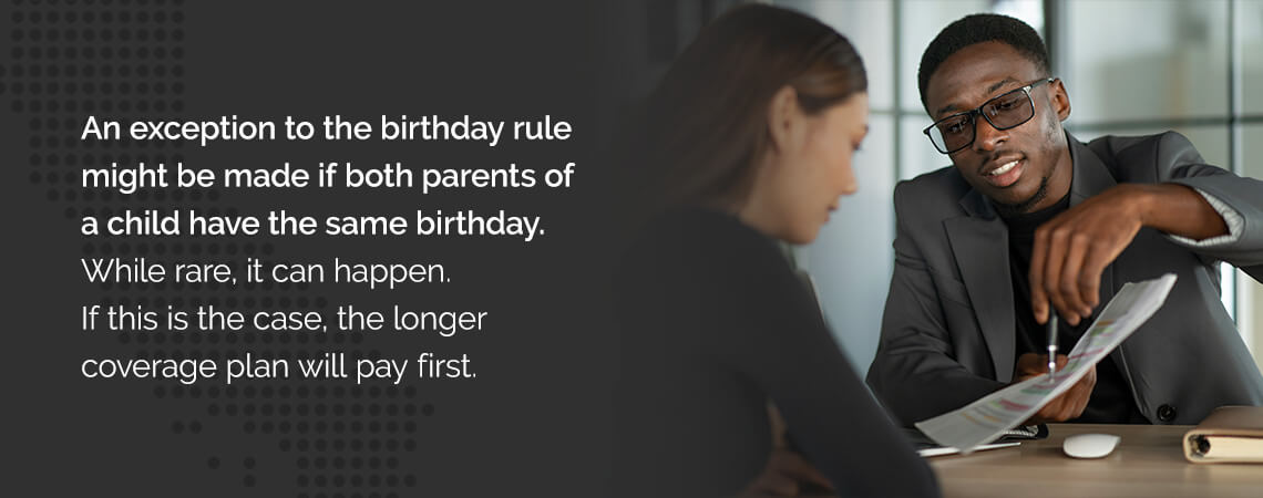 an exception to the birthday rule if both parents of child have the same birthday