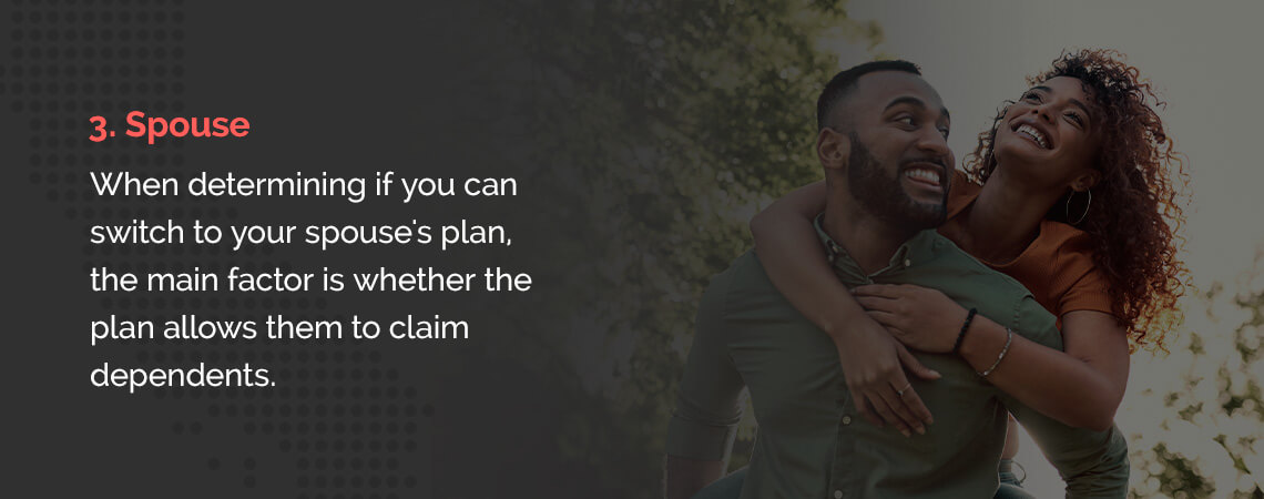 determining if you can switch to your spouse 's plan